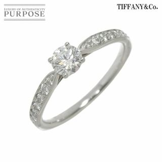 ティファニー(Tiffany & Co.)のティファニー TIFFANY&CO. ハーモニー ダイヤ 0.31ct G/VVS1/3EX 8号 リング Pt 指輪【鑑定書付き】VLP 90218189(リング(指輪))