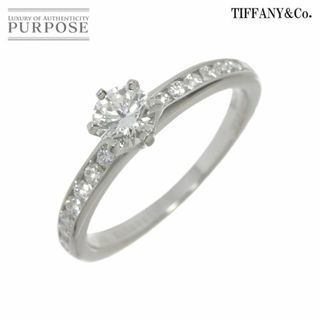 ティファニー(Tiffany & Co.)のティファニー TIFFANY&CO. ソリティア ダイヤ 0.41ct G/VVS1/3EX 11.5号 リング Pt プラチナ【鑑定書付き】VLP 90219016(リング(指輪))