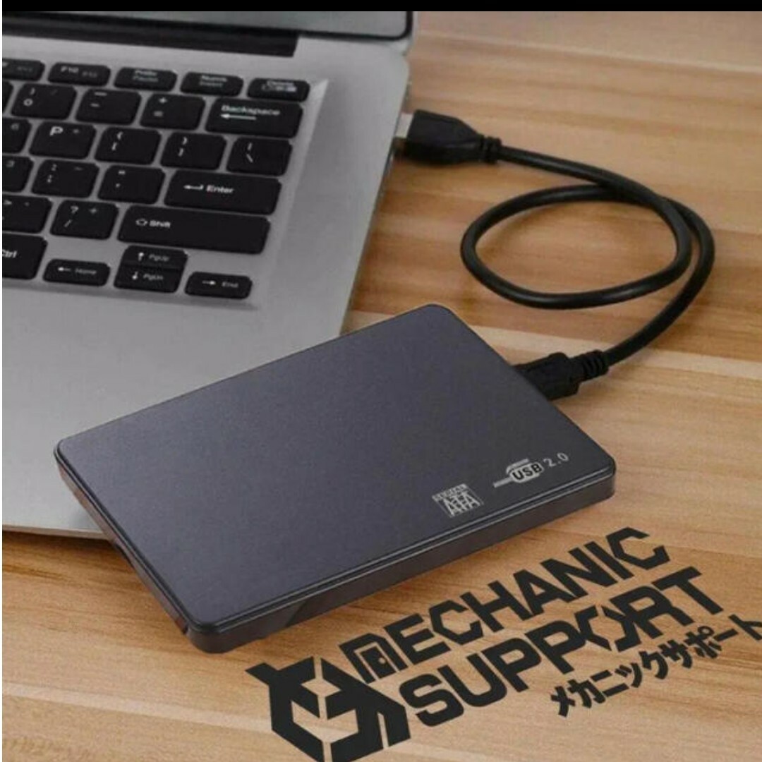 2.5インチ HDD/SSD ケース 接続 SATA 9.5mm/7mm ブラッ スマホ/家電/カメラのPC/タブレット(PC周辺機器)の商品写真