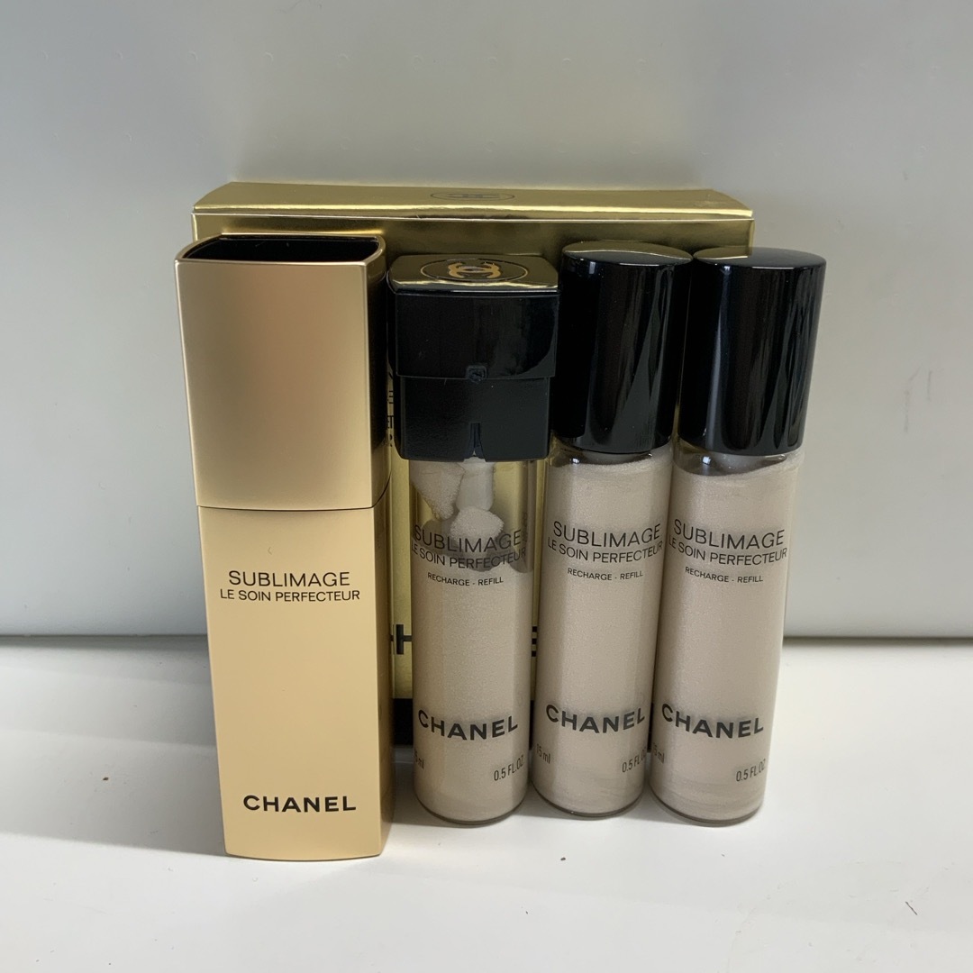 シャネル サブリマージュ ル ソワン ペルフェクトゥール 15ml ✕3本 | フリマアプリ ラクマ シャネル サブリマージュ ル ソワン ペルフェクトゥール 15ml ✕3本 | フリマアプリ ラクマ