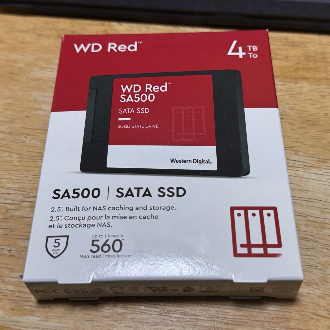 Western Digital(ウェスタンデジタル)のWestern Digital WD RED SA500 4TB スマホ/家電/カメラのPC/タブレット(PCパーツ)の商品写真