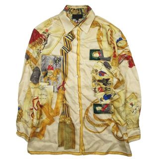 エトロ(ETRO)の90s エトロ ETRO 総柄 シルク100％ シャツ ブラウス 長袖 ◎ME2(シャツ/ブラウス(長袖/七分))