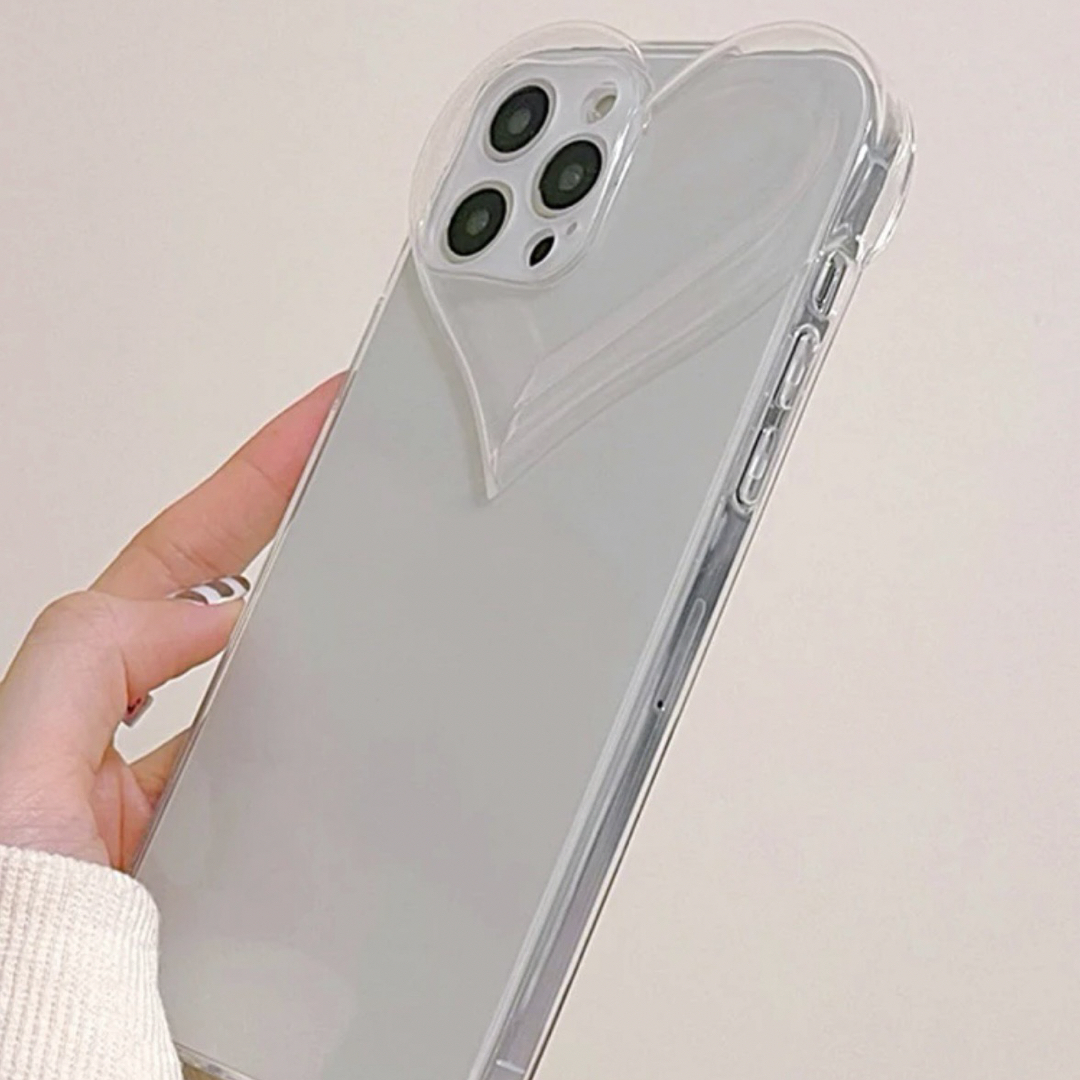 【新品未開封】 iPhone15 ケース ハート 透明 クリア かわいい 人気 スマホ/家電/カメラのスマホアクセサリー(iPhoneケース)の商品写真