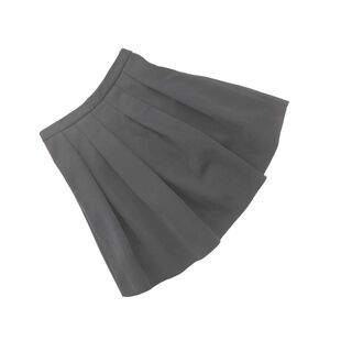 オペーク(OPAQUE)のOPAQUE オペーク タック スカート size38/黒 ■■ レディース(ミニスカート)