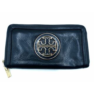 トリーバーチ(Tory Burch)のTory Burch トリーバーチ ラウンドジップ ロゴプレート 長 財布 黒 ■■ レディース(財布)