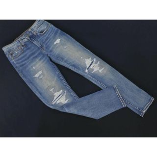 アメリカンイーグル(American Eagle)のAMERICAN EAGLE アメリカンイーグル ダメージ加工 スキニー デニムパンツ size29/青 ■■ レディース(デニム/ジーンズ)