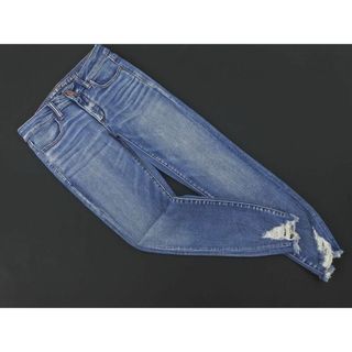 アメリカンイーグル(American Eagle)のAMERICAN EAGLE アメリカンイーグル カットオフ スキニー デニムパンツ size6/青 ■■ レディース(デニム/ジーンズ)