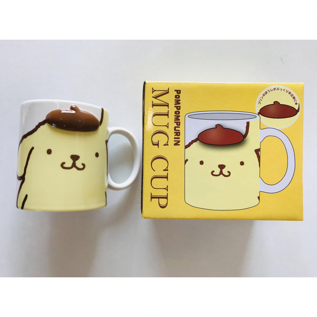 サンリオ(サンリオ)のポムポムプリン　ぷっくりマグカップ　マグカップ　カップ　コップ　グラス　食器 キッズ/ベビー/マタニティの授乳/お食事用品(マグカップ)の商品写真