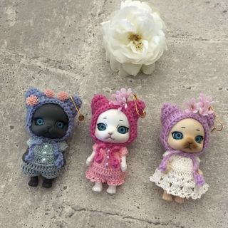 1セット1450円　最終値下　ドール服　カプセルドール用　3セット　No.14(その他)