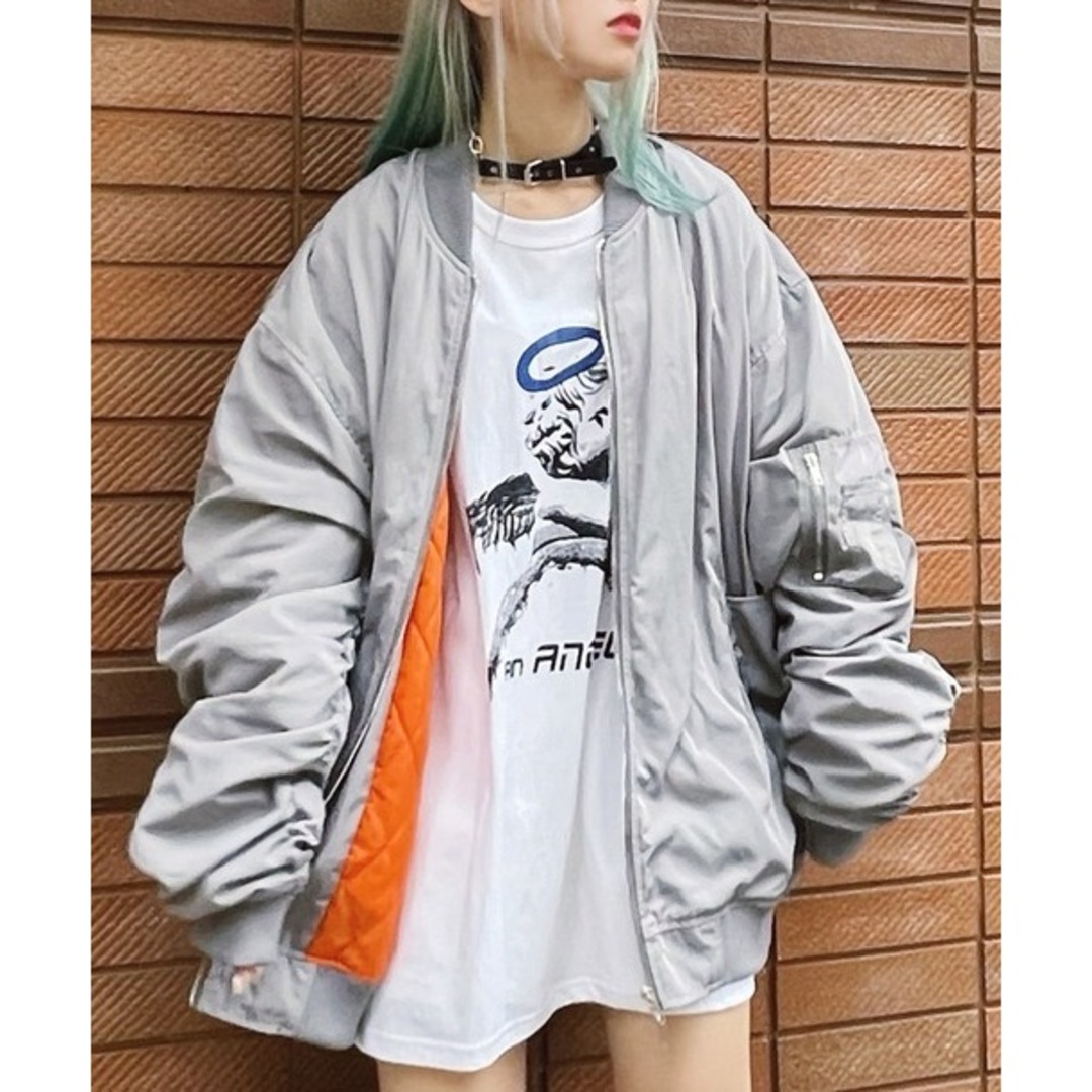 WEGO(ウィゴー)のfigments オーバーボンバージャケット shein GRL miney レディースのジャケット/アウター(ブルゾン)の商品写真