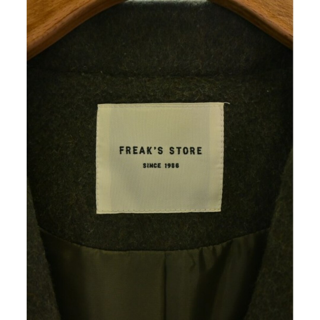 FREAK'S STORE(フリークスストア)のFREAK'S STORE フリークスストア チェスターコート S 緑 【古着】【中古】 レディースのジャケット/アウター(チェスターコート)の商品写真