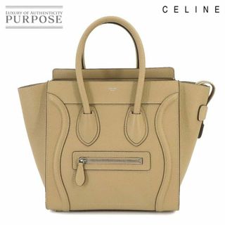 セリーヌ(celine)の新品同様 セリーヌ CELINE ラゲージ マイクロショッパー ハンド バッグ レザー デューン 167793 VLP 90223610(ハンドバッグ)