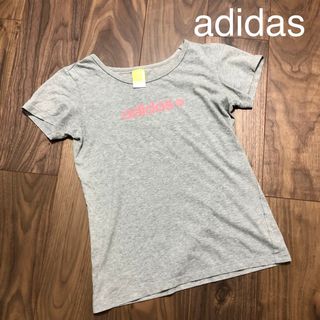 アディダス(adidas)のadidas アディダス ☆半袖Tシャツ☆グレー☆Sサイズ(Tシャツ/カットソー(半袖/袖なし))