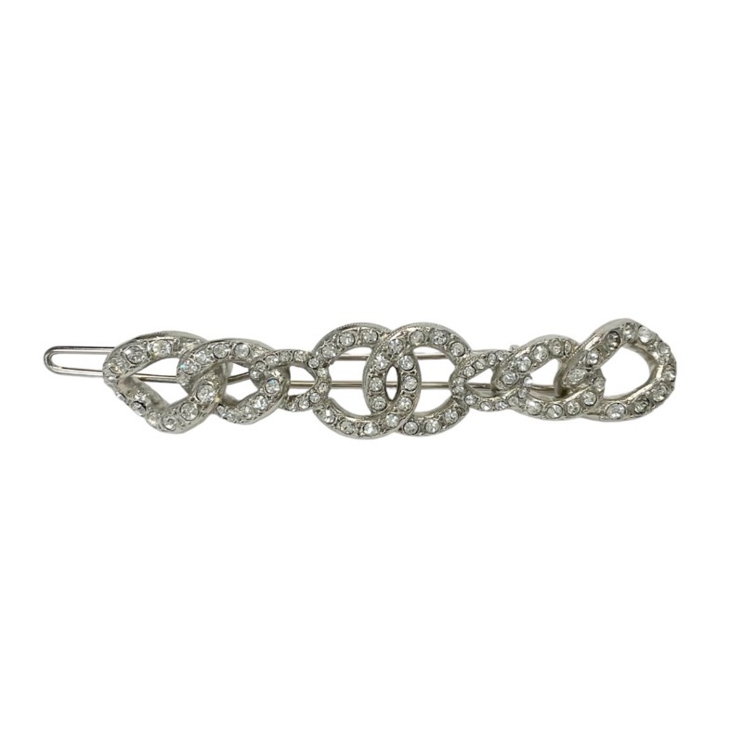 CHANEL - シャネル CHANEL ヘアアクセサリー シルバー ココ CHANEL - シャネル CHANEL ヘアアクセサリー シルバー ココ