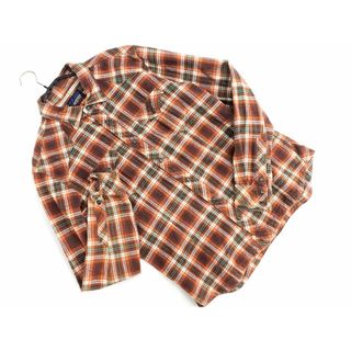 ニコルクラブ(NICOLE CLUB)のNICOLE CLUB ニコルクラブ FOR MEN チェック シャツ size48/茶ｘ緑 ◇■ メンズ(シャツ)