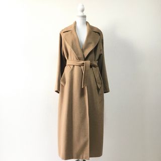 Max Mara - 美品 白タグ MaxMara マックスマーラ キャメル100% ロング 