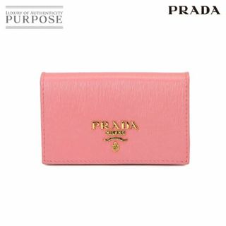 プラダ(PRADA)の未使用 展示品 プラダ 小物 PRADA カードケース レザー ペタロ ピンク 1MC122 ゴールド 金具 レディース VLP 90225463(パスケース/IDカードホルダー)