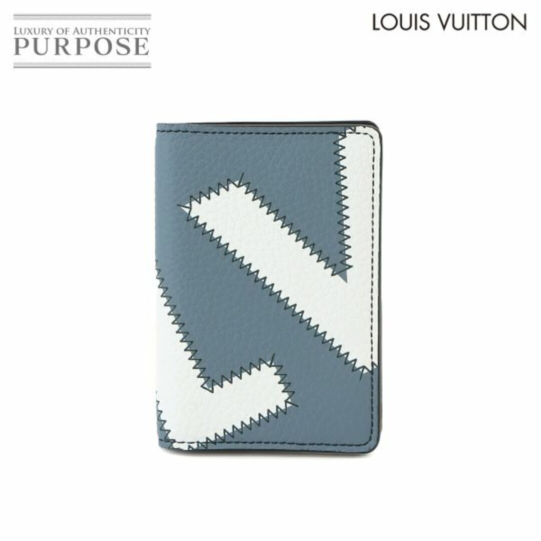 LOUIS VUITTON(ルイヴィトン)の未使用 展示品 ルイ ヴィトン LOUIS VUITTON オーガナイザー ドゥ ポッシュ カードケース トリヨンレザー グレー ホワイト VLP 90225517 メンズのファッション小物(その他)の商品写真