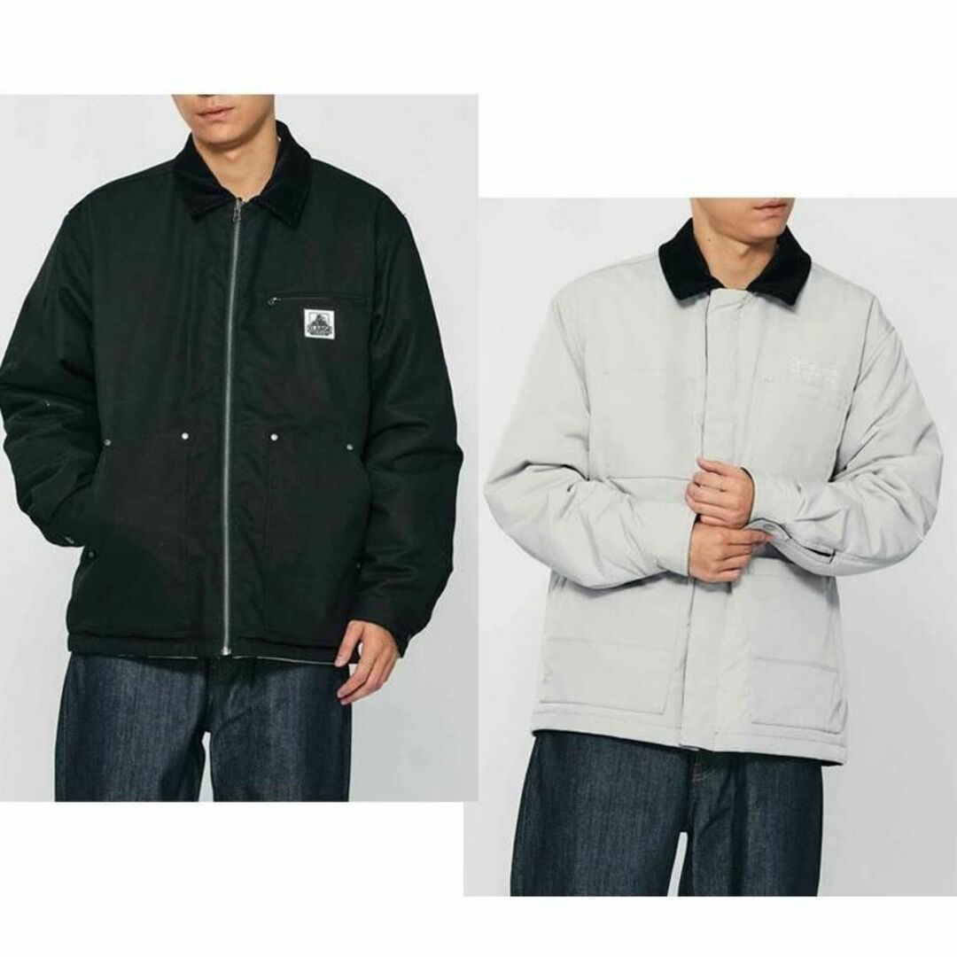 XLARGE(エクストララージ)の【美品】XLARGE　リバーシブル ワークジャケット　S/ブラック メンズのジャケット/アウター(フライトジャケット)の商品写真