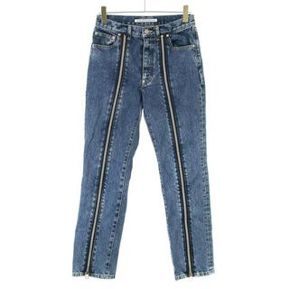 ジョンローレンスサリバン(JOHN LAWRENCE SULLIVAN)のJOHN LAWRENCE SULLIVAN ジョン ローレンス サリバン BLEACHED DENIM ZIPPED PANTS フロントジップデニムパンツ インディゴ 44 JLS-02-20(デニム/ジーンズ)