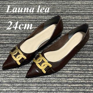 ラウナレアLauna lea ♡バックルポインテッドトゥヒールパンプス　24cm(ハイヒール/パンプス)