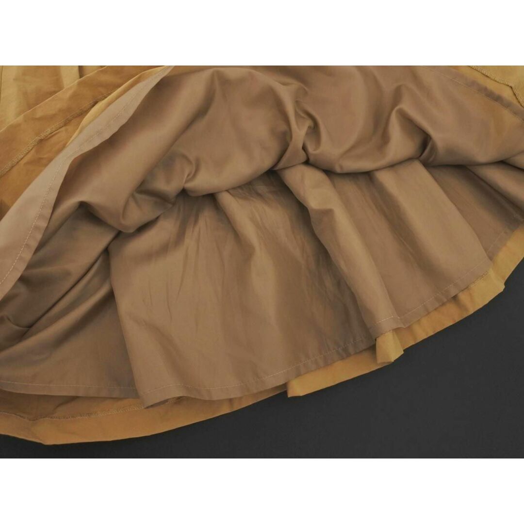 aquagirl(アクアガール)のAG by aquagirl エージーバイアクアガール タック Aライン 台形 スカート sizeS/キャメル ■■ レディース レディースのスカート(ロングスカート)の商品写真
