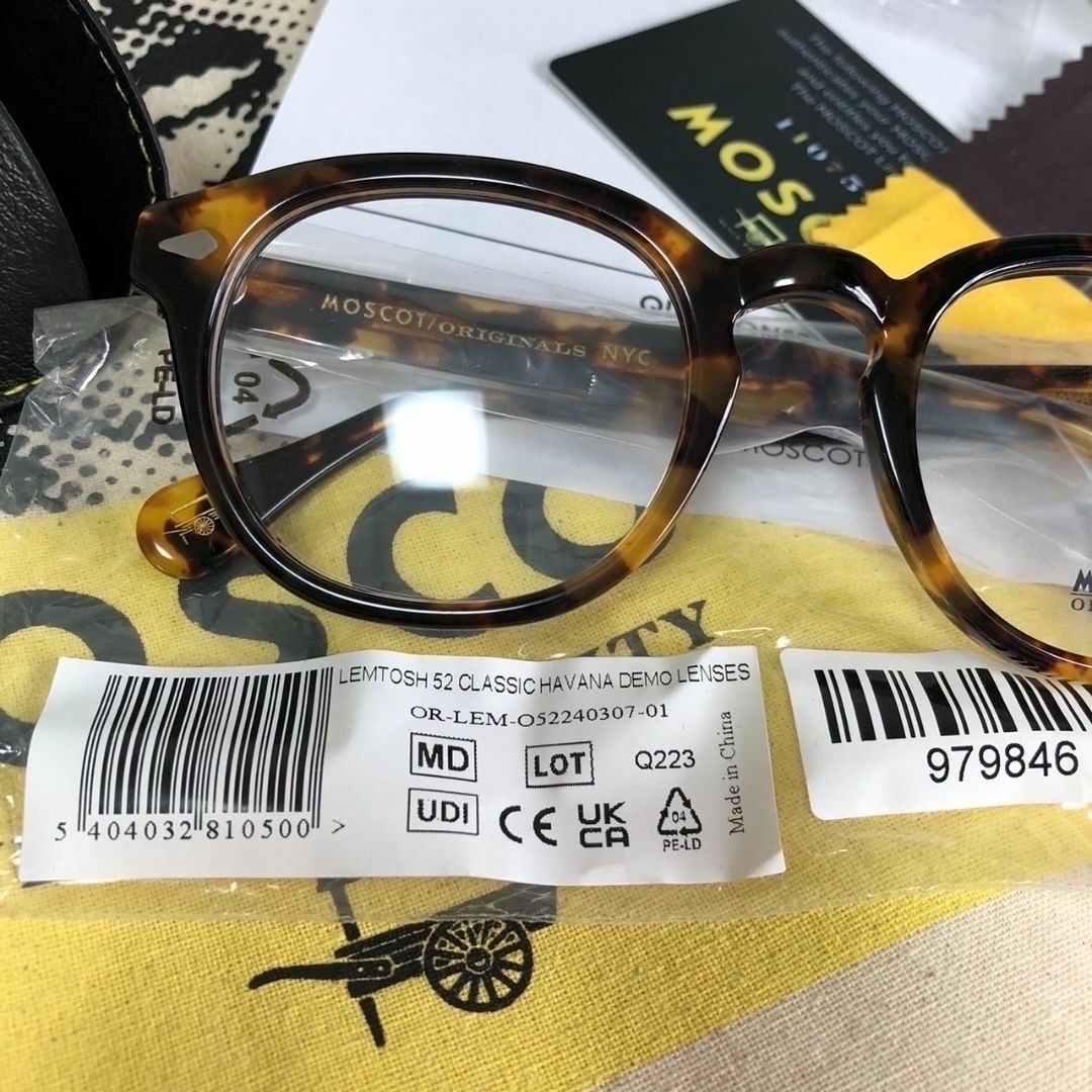 MOSCOT(モスコット)のMOSCOT モスコット 正規品 LEMTOSH サイズ52＋偽物判別解説 メンズのファッション小物(サングラス/メガネ)の商品写真