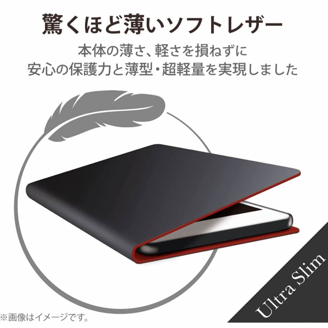 ELECOM(エレコム)のiPhone 13 Pro Max/レザーケース/手帳型/薄型/ネイビー スマホ/家電/カメラのスマホアクセサリー(iPhoneケース)の商品写真