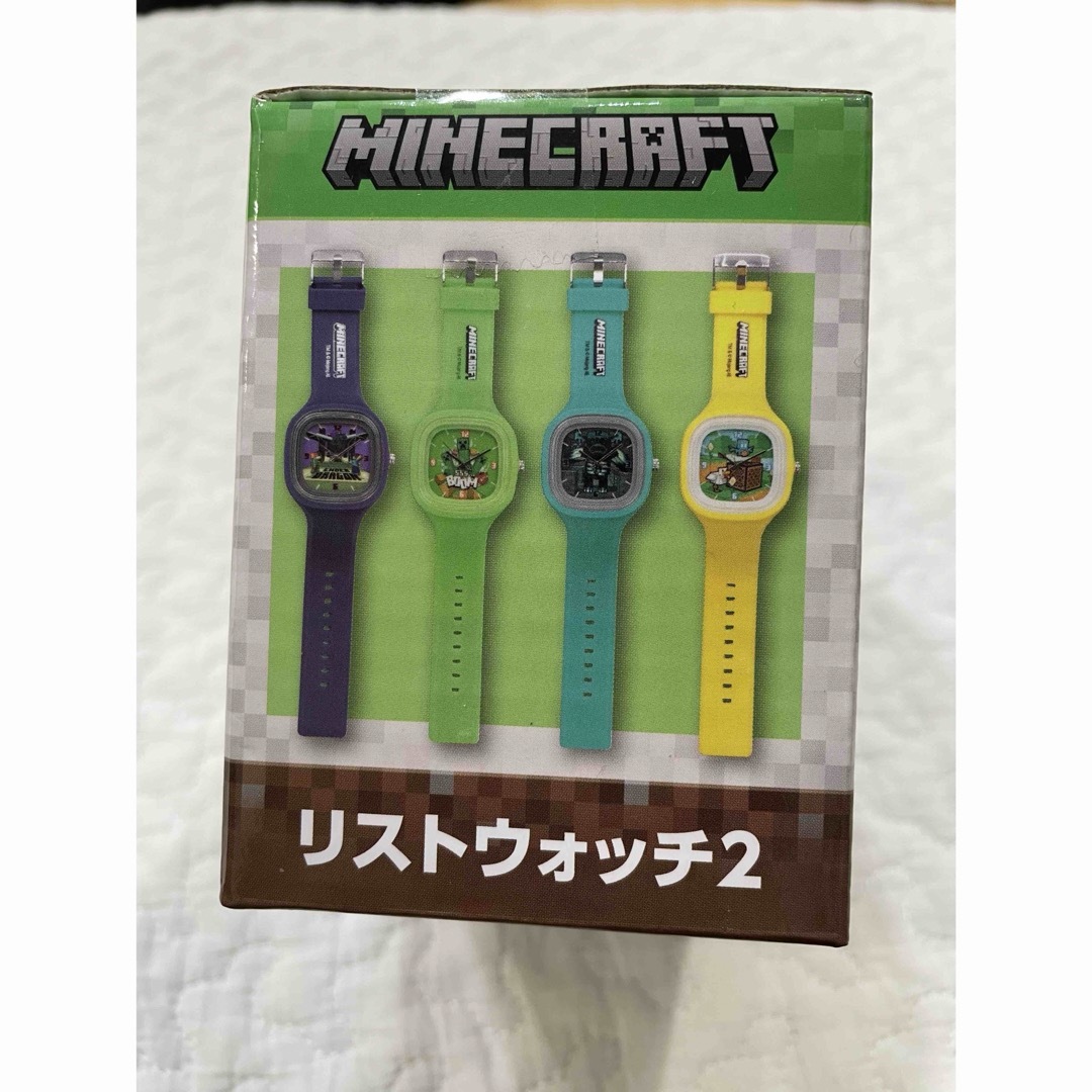 Minecraft(マインクラフト)のMINECRAFT　マインクラフト　時計　リストウォッチ２　紫 エンタメ/ホビーのおもちゃ/ぬいぐるみ(キャラクターグッズ)の商品写真