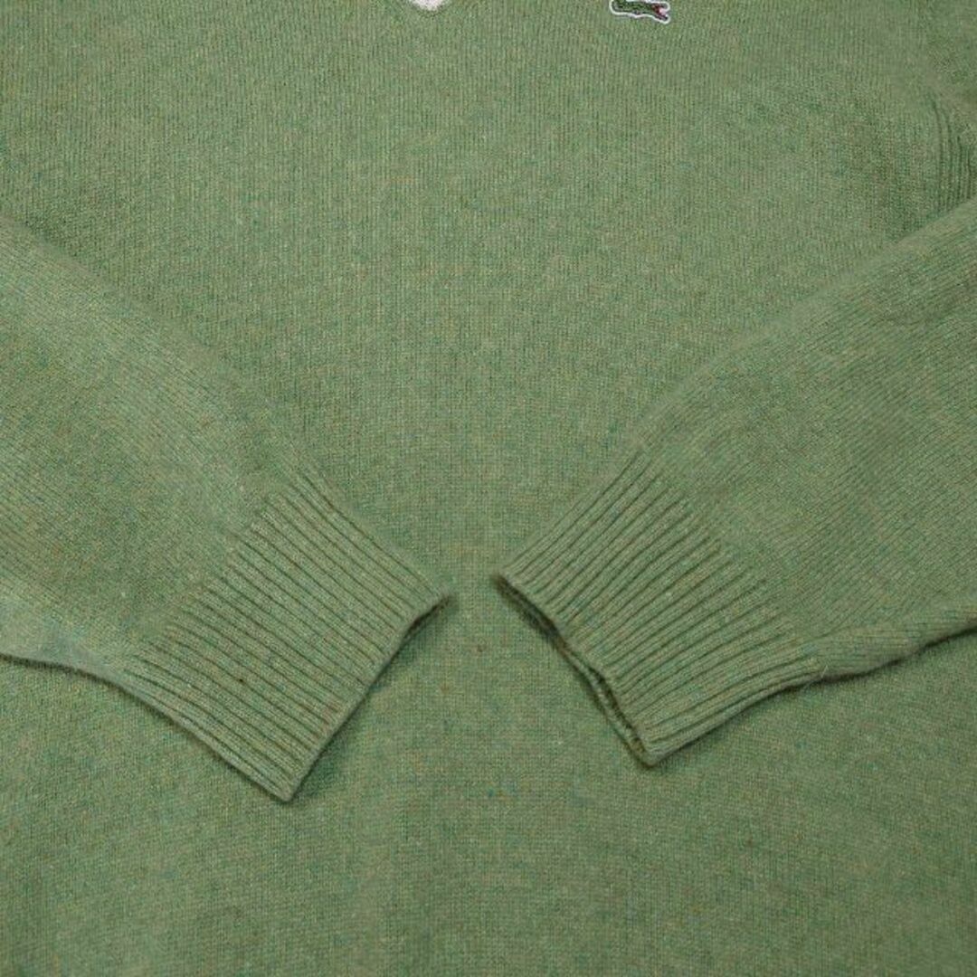 LACOSTE(ラコステ)のLACOSTE　チルデンニットセーター　シルク混　ラコステ　グリーン　Vネック メンズのトップス(ニット/セーター)の商品写真