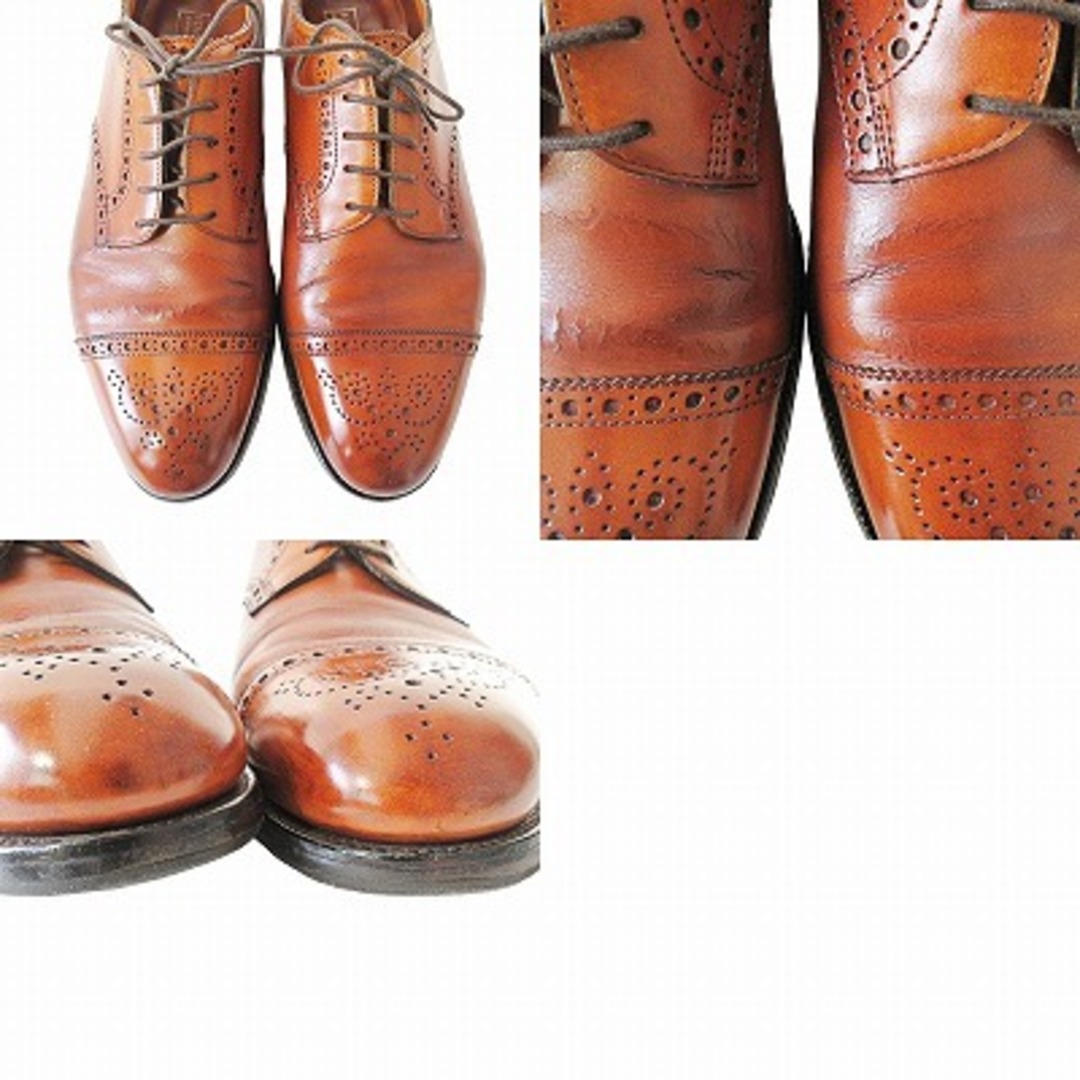 EDWARD GREEN(エドワードグリーン)のエドワードグリーン レザーシューズ ビジネス メダリオン ライトブラウン 7.5 メンズの靴/シューズ(ドレス/ビジネス)の商品写真