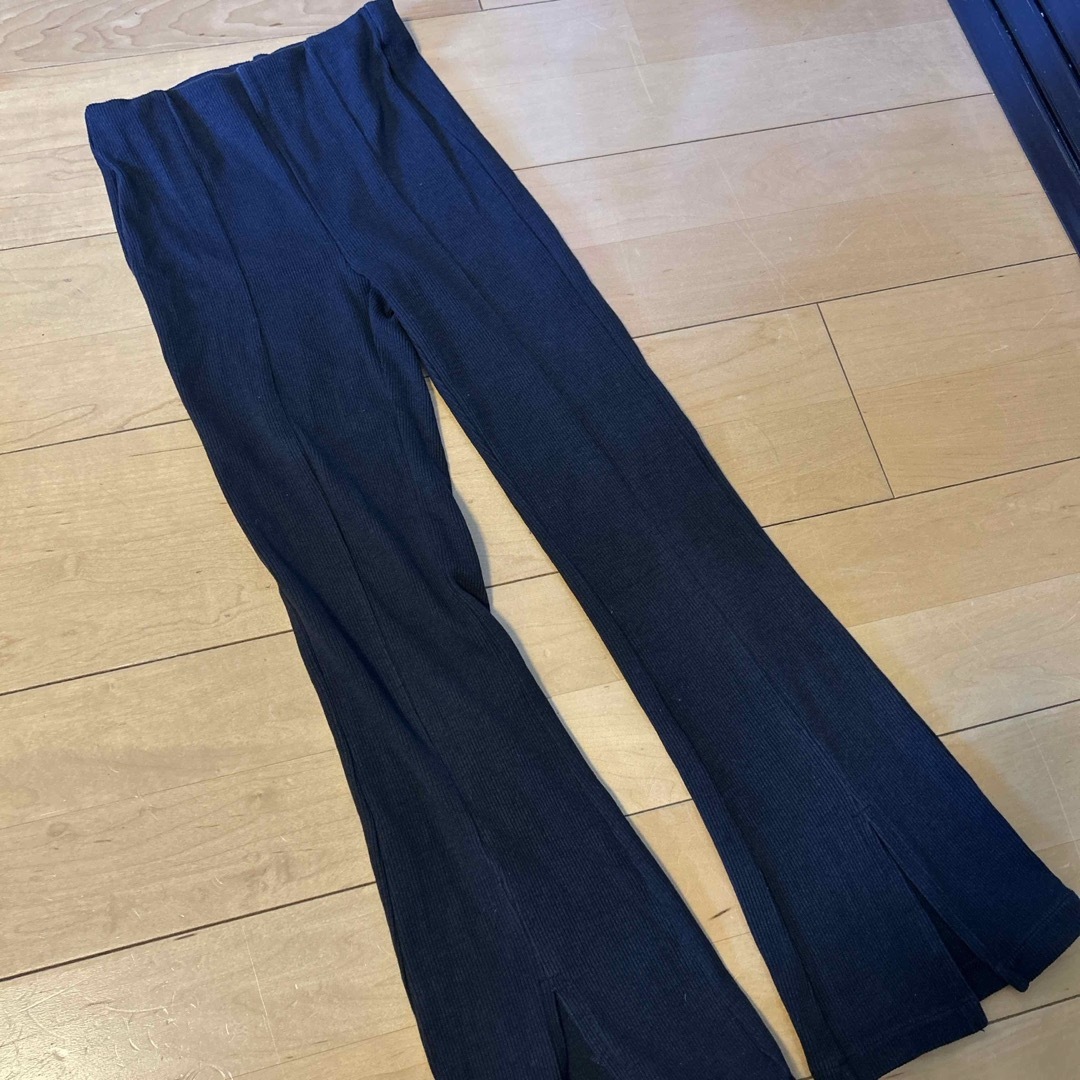 ZARA(ザラ)のパンツ　リブ　 キッズ/ベビー/マタニティのキッズ服女の子用(90cm~)(パンツ/スパッツ)の商品写真