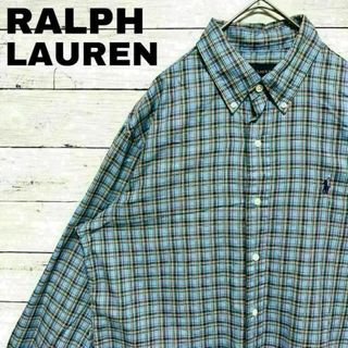 ラルフローレン(Ralph Lauren)の51j US古着 春夏 ラルフローレン BD長袖シャツ ポニー刺繍 チェック(シャツ)