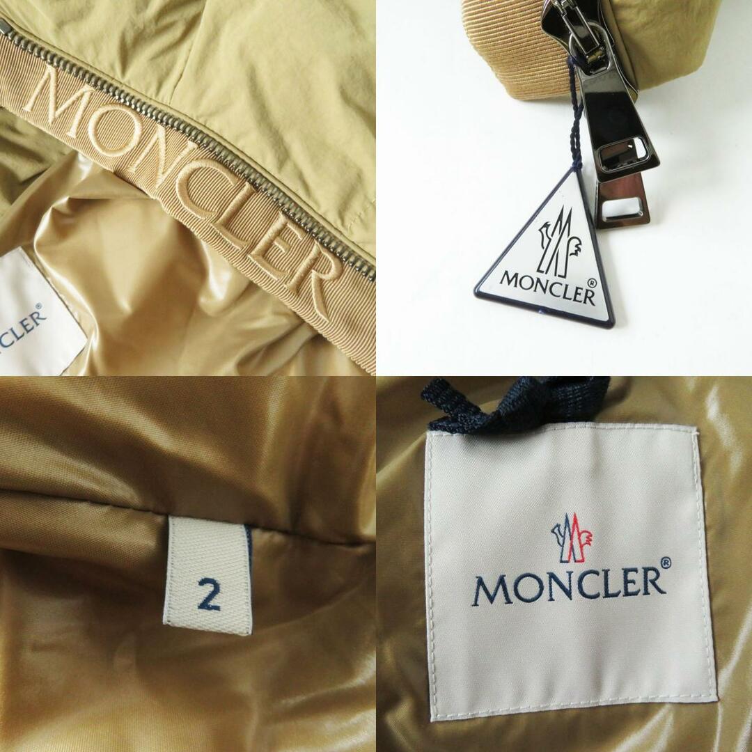 MONCLER(モンクレール)の極美品◎正規品 MONCLER モンクレール 20-21AW BADYMORE レディース フード・ワッペン付 ダウンジャケット ブラウンベージュ 2 箱・タグ付 レディースのジャケット/アウター(ダウンジャケット)の商品写真