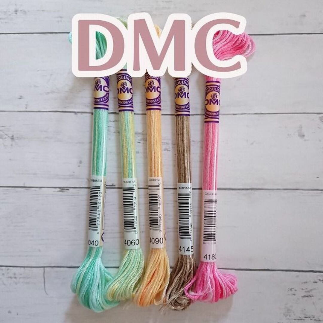 DMC　刺繍糸　グラデーション　淡い色セット　C ハンドメイドの素材/材料(生地/糸)の商品写真