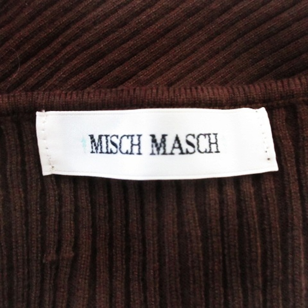 MISCH MASCH(ミッシュマッシュ)のミッシュマッシュ ニットワンピース ミモレ丈 マーメイド ノースリーブ M 茶 レディースのワンピース(ロングワンピース/マキシワンピース)の商品写真