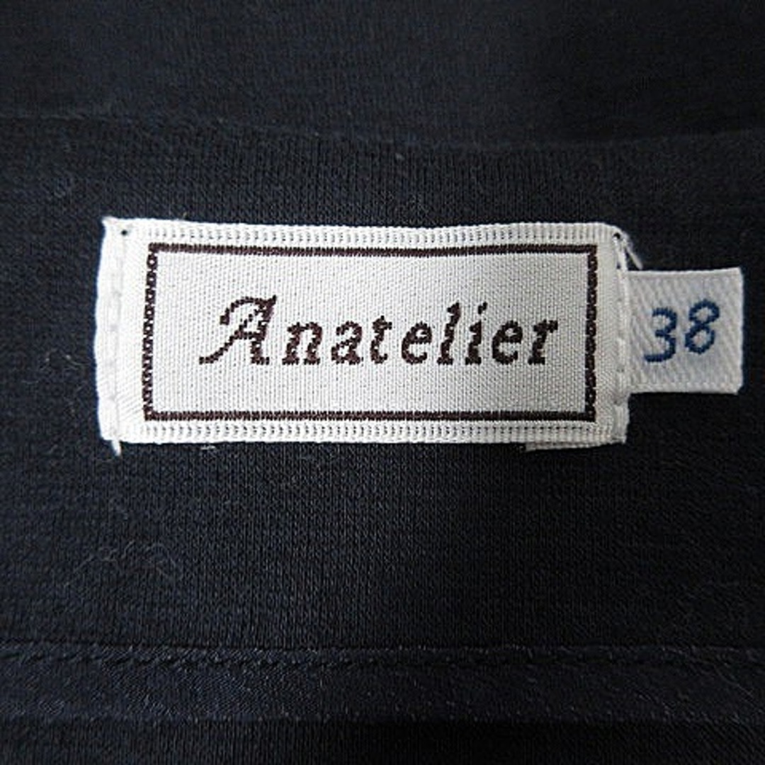 anatelier(アナトリエ)のアナトリエ カーディガン 七分袖 ラウンドネック コットン 38 紺 トップス レディースのトップス(カーディガン)の商品写真