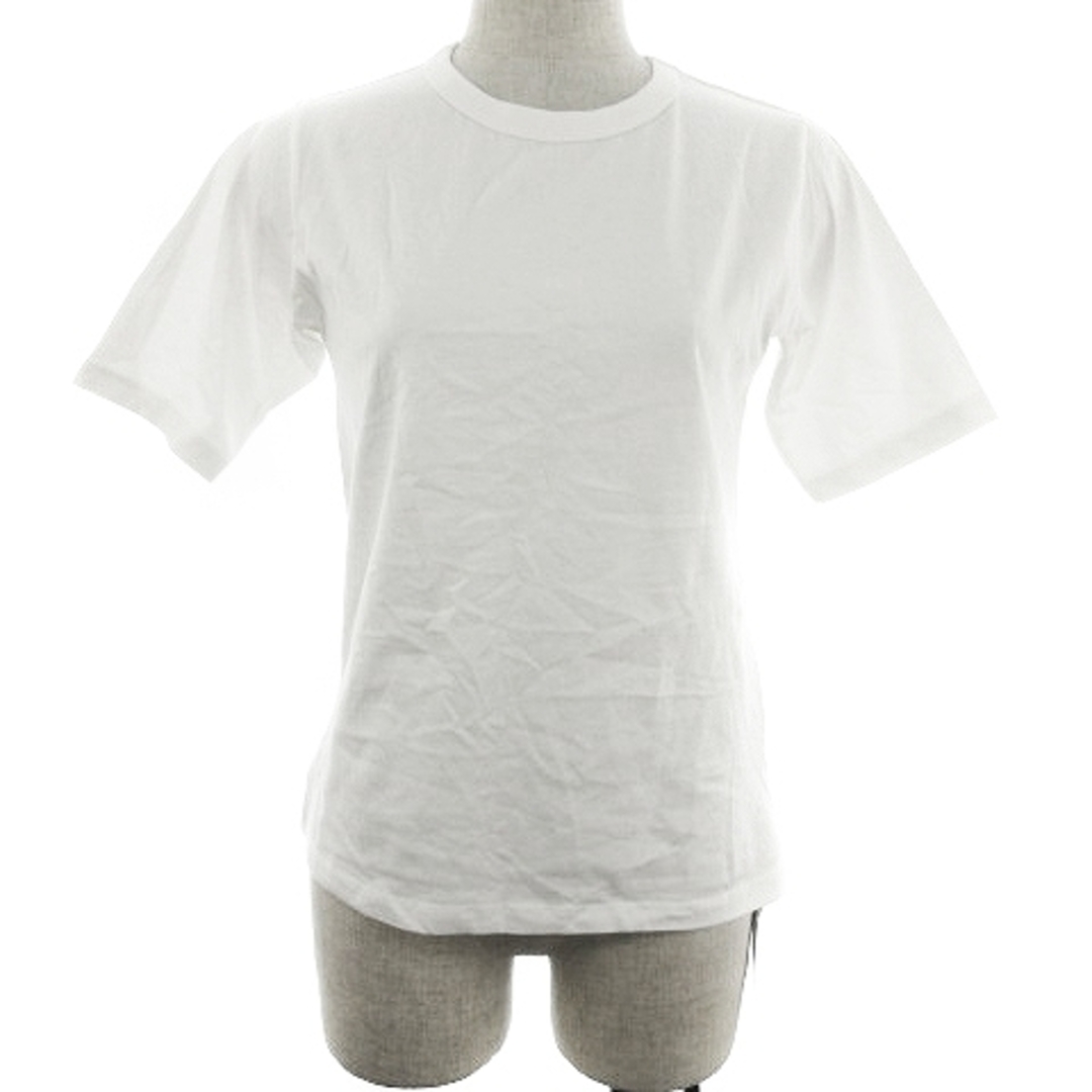 Discoat(ディスコート)のディスコート usa cotton カットソー Tシャツ 薄手 無地 M 白 レディースのトップス(Tシャツ(半袖/袖なし))の商品写真
