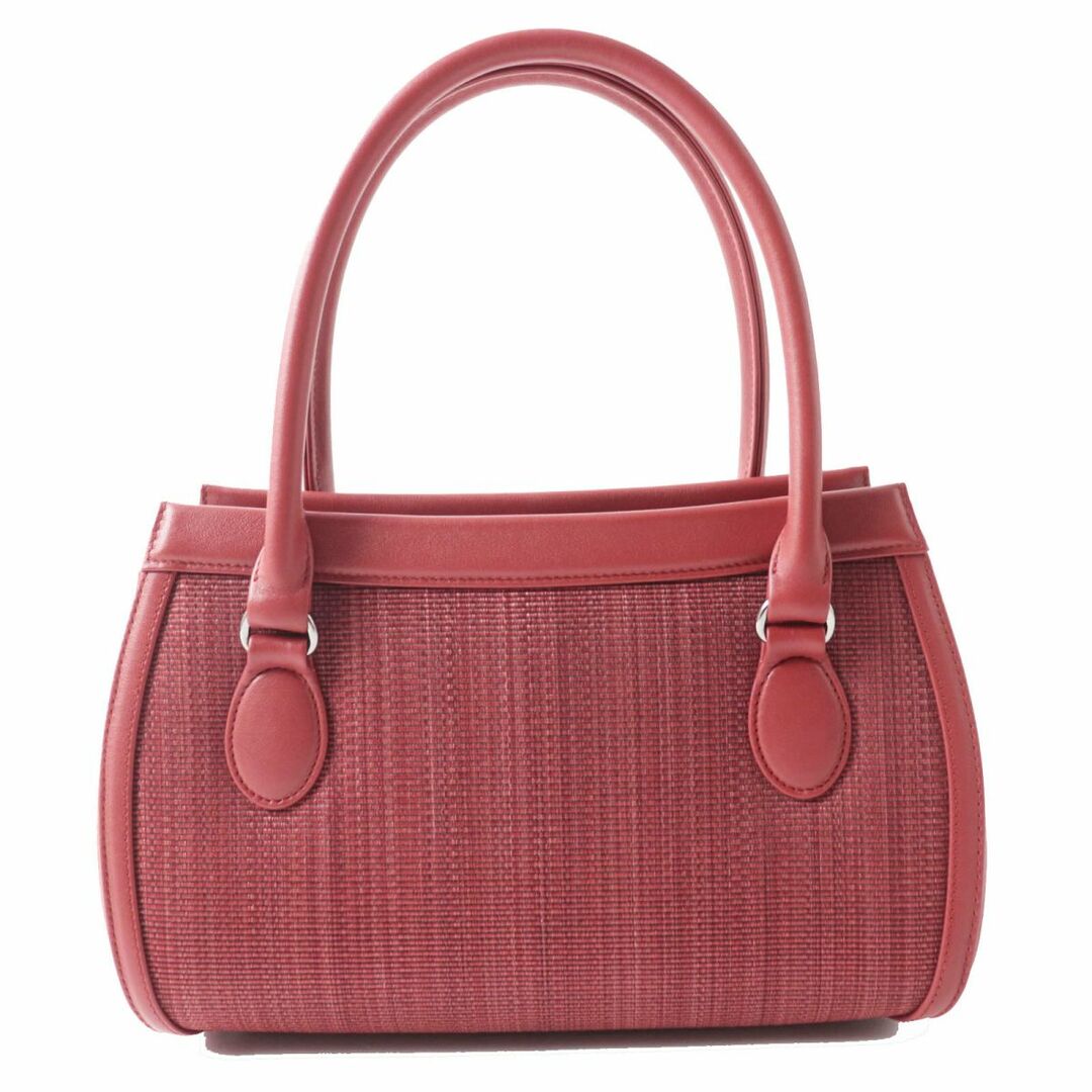 COMTESSE - 未使用品◎正規品 ドイツ製 COMTESSE コンテス 7599 レディース レザー使い ホースヘア ハンドバッグ レッド系 箱・保管袋・タグ付き