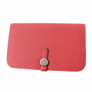 エルメス(Hermes)の美品◎フランス製 HERMES エルメス ドゴン GM ロングウォレット／長財布 小銭入れ付 トゴ ルージュピヴォワンヌ レッド □R刻印 レディース(財布)