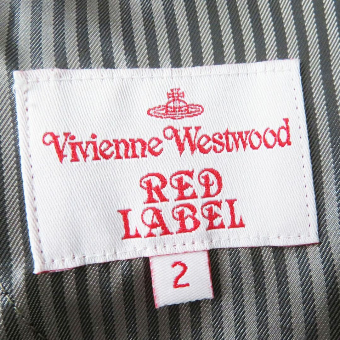 Vivienne Westwood(ヴィヴィアンウエストウッド)の良品◎正規品 日本製 Vivienne Westwood Red Label ヴィヴィアンウエストウッド レッドレーベル レディース オーブボタン付き コート 黒 2 レディースのジャケット/アウター(その他)の商品写真