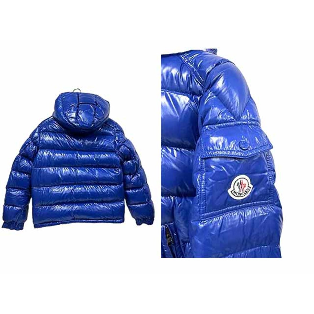 MONCLER(モンクレール)の【中古】MONCLER モンクレール  子供服  152cm　ブルー　男の子　ジュニアサイズ　秋冬　ダウンジャケット キッズ/ベビー/マタニティのキッズ服男の子用(90cm~)(ジャケット/上着)の商品写真