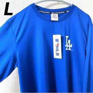 メジャーリーグベースボール(MLB)のMLB ロサンゼルス　ドジャース ロンＴ シャツ メッシュ素材　L  大谷翔平(Tシャツ/カットソー(七分/長袖))