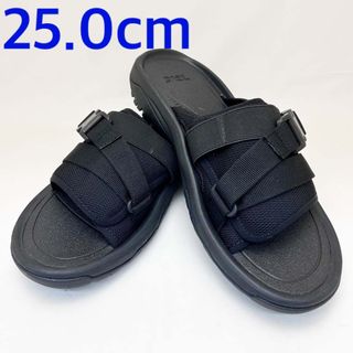 テバ(Teva)の新品 テバ メンズサンダル ハリケーン バージ スライド ブラック 25.0cm(サンダル)