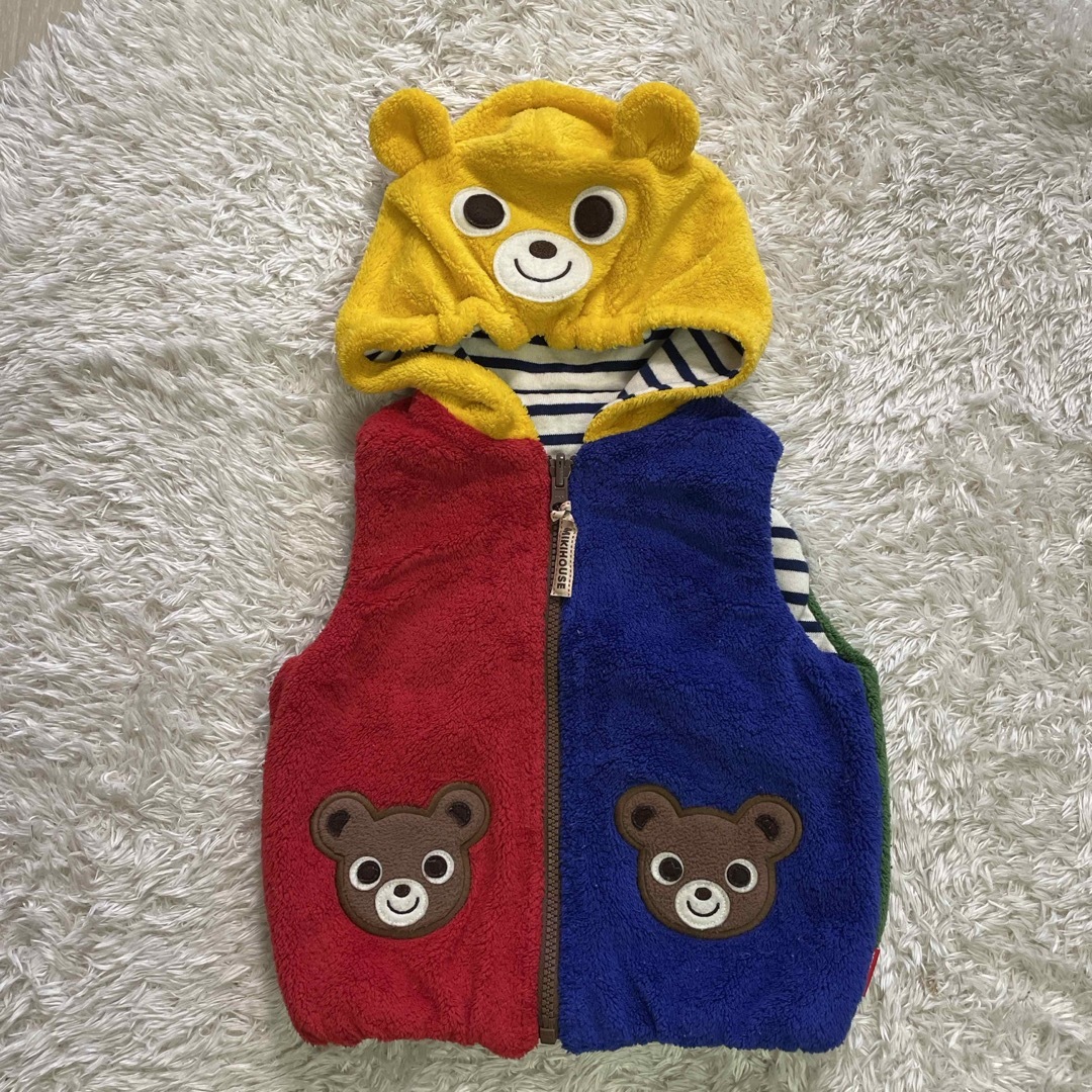 mikihouse(ミキハウス)のmikihouse フリースベスト　90cm キッズ/ベビー/マタニティのキッズ服男の子用(90cm~)(ジャケット/上着)の商品写真