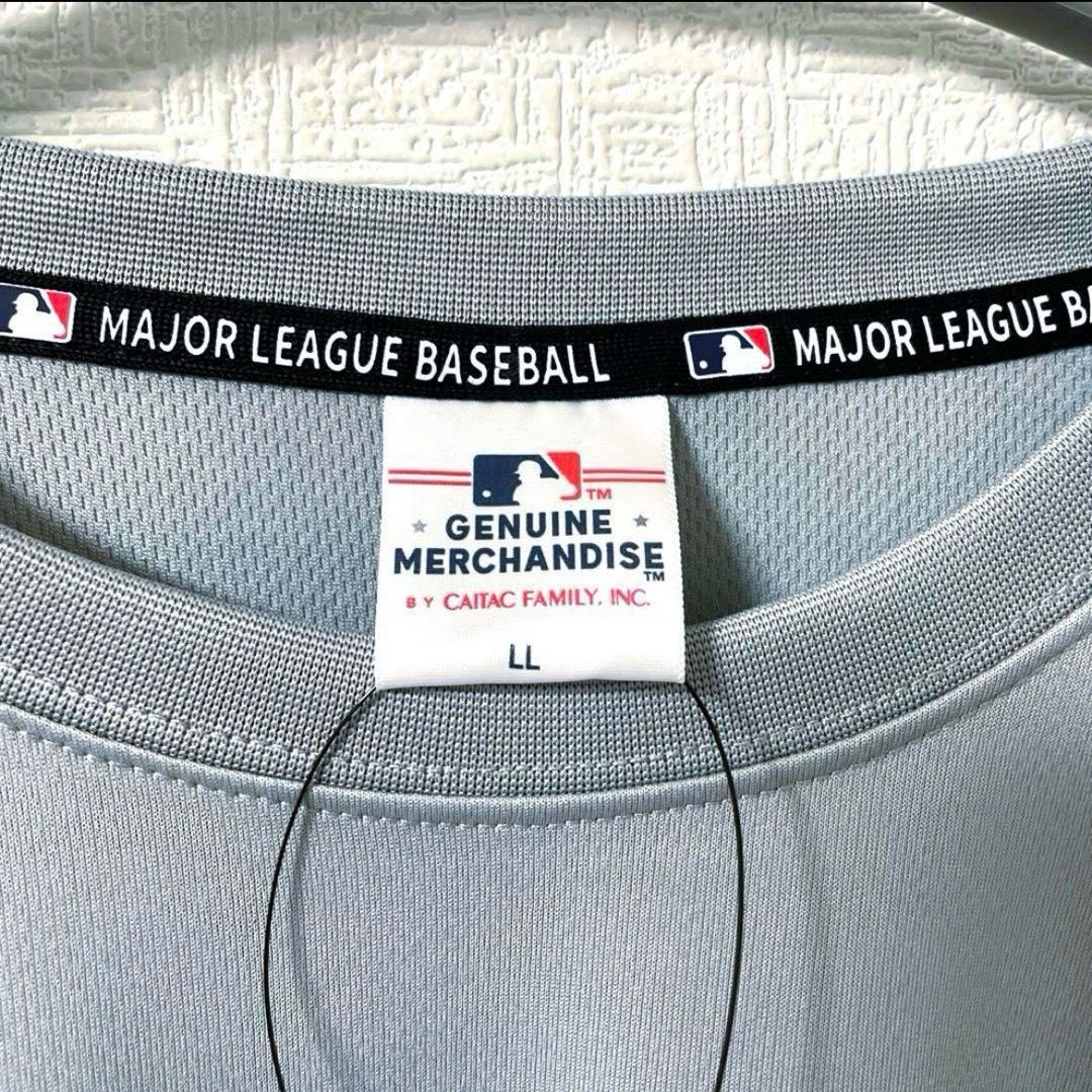 MLB(メジャーリーグベースボール)のMLB ロサンゼルス　ドジャース ロンＴ シャツ メッシュ　XL 大谷翔平　 メンズのトップス(Tシャツ/カットソー(七分/長袖))の商品写真