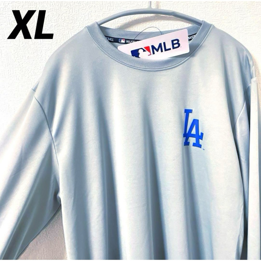 MLB(メジャーリーグベースボール)のMLB ロサンゼルス　ドジャース ロンＴ シャツ メッシュ　XL 大谷翔平　 メンズのトップス(Tシャツ/カットソー(七分/長袖))の商品写真