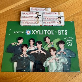 ボウダンショウネンダン(防弾少年団(BTS))のLOTTE XYLITOLWhite×BTS 7本セット&クリアファイル(アイドルグッズ)