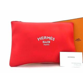 エルメス(Hermes)の■新品■未使用■ HERMES エルメス ネオバン GM キャンバス ポーチ マルチケース 小物入れ レッド系 AX3716(その他)