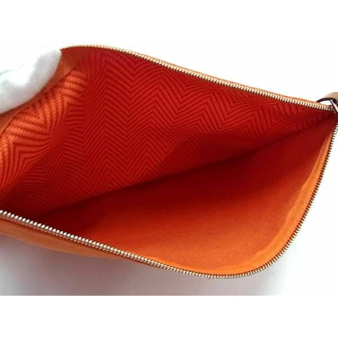 Hermes(エルメス)の■新品■未使用■ HERMES エルメス  BAIN ヨッティングGM アバカ×コットン シルバー金具 マルチケース ポーチ オレンジ系 AX3717  レディースのファッション小物(その他)の商品写真